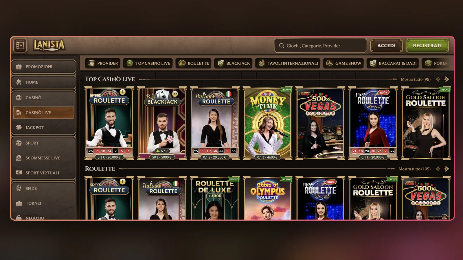 Lanista slot